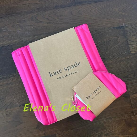 NWT ~ KATE SPADE PUFFY PINK TOTE & POUCH SET - Picture 11 of 11
